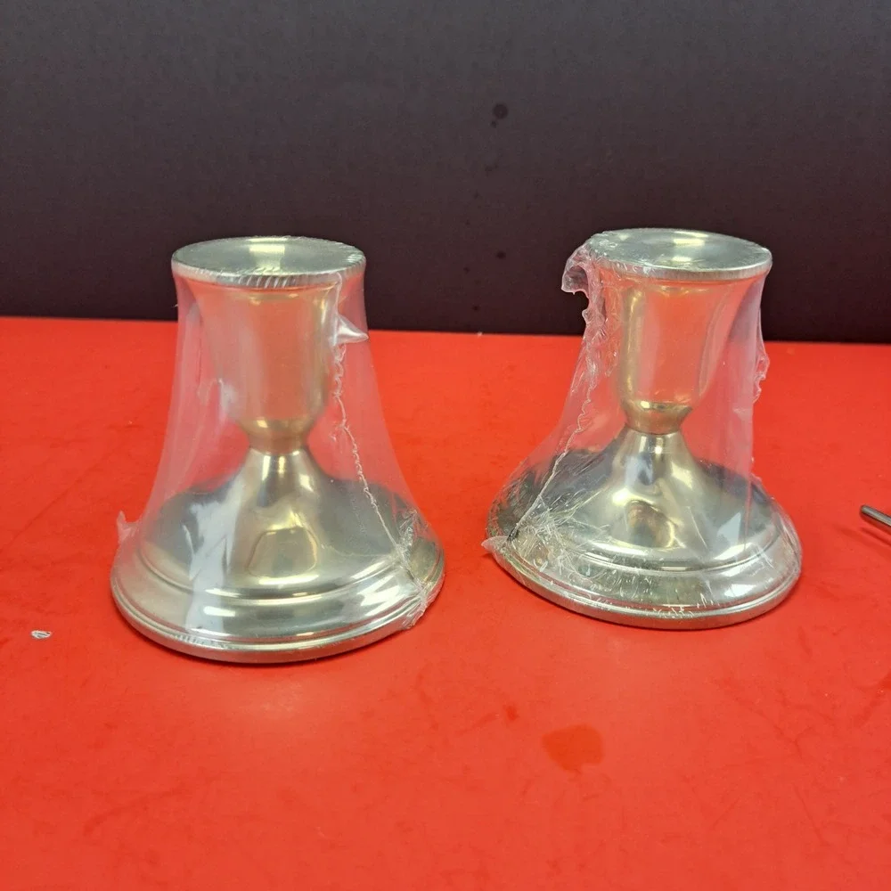 Towle Candlesticks Unisex OS Silver New With Imperfections Weighted Sterling 70